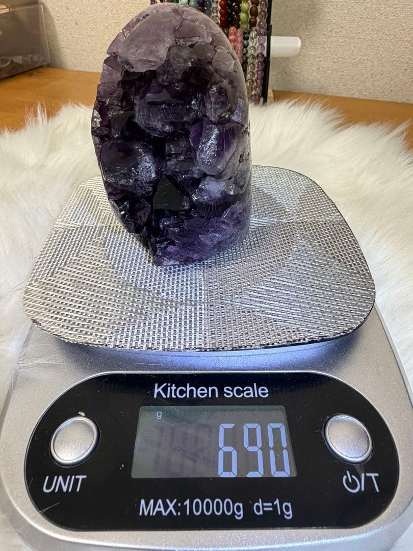 アメジストドーム オールカット 虹入り 超美品！ 286