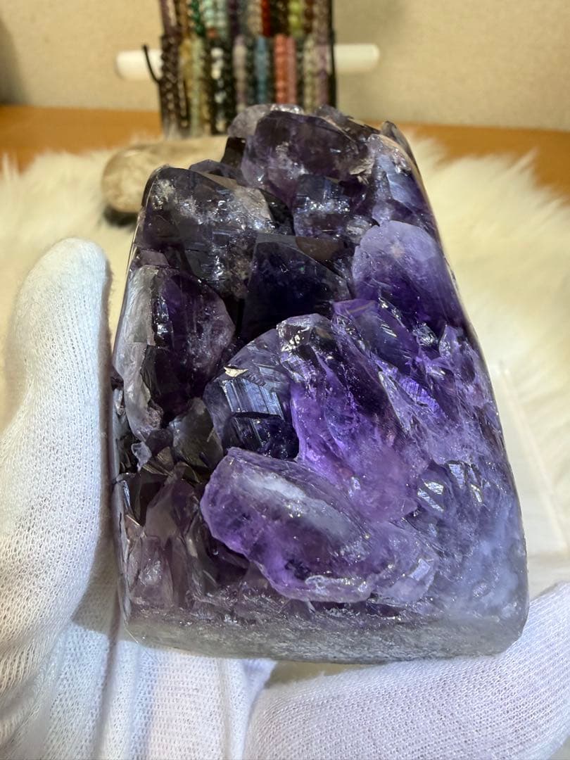 アメジストドーム オールカット 虹入り 超美品！ 286