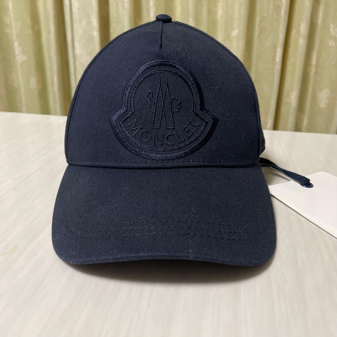 【新品・定価5万円】MONCLER モンクレール キャップ ロゴ刺繍 タグ付き