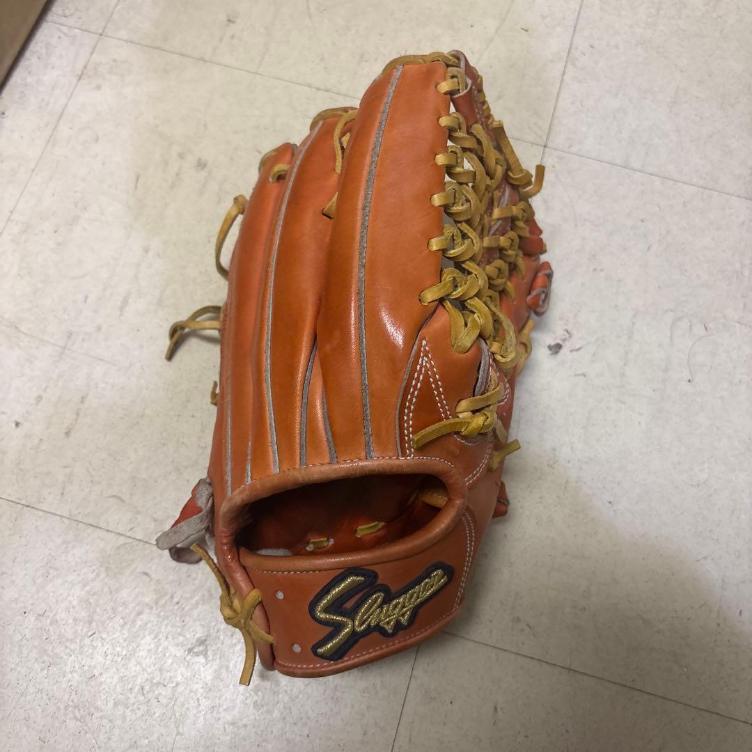 スラッガー外野手用硬式グローブ オレンジ