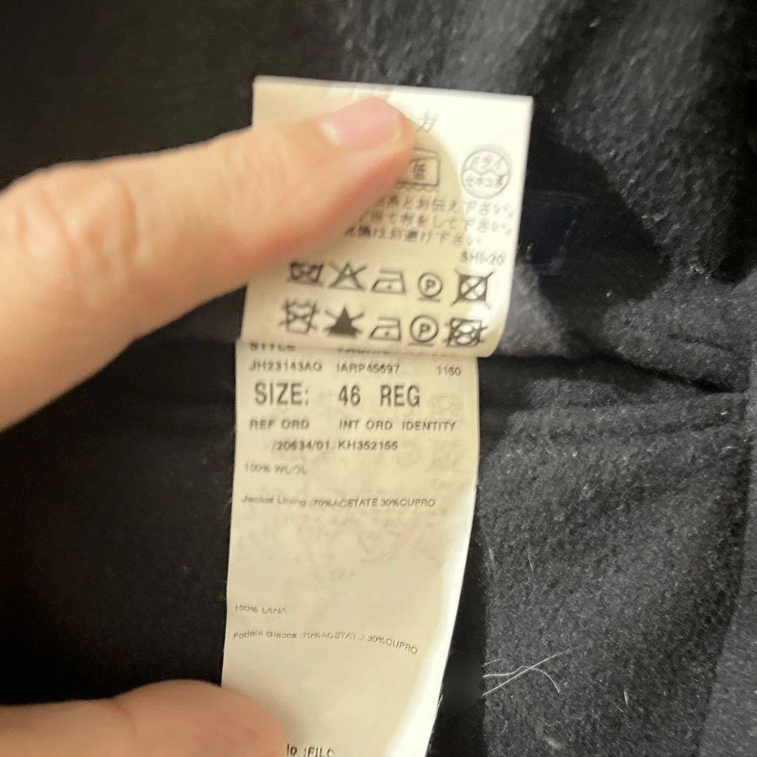 LARDINI ネイビー チェスターコート