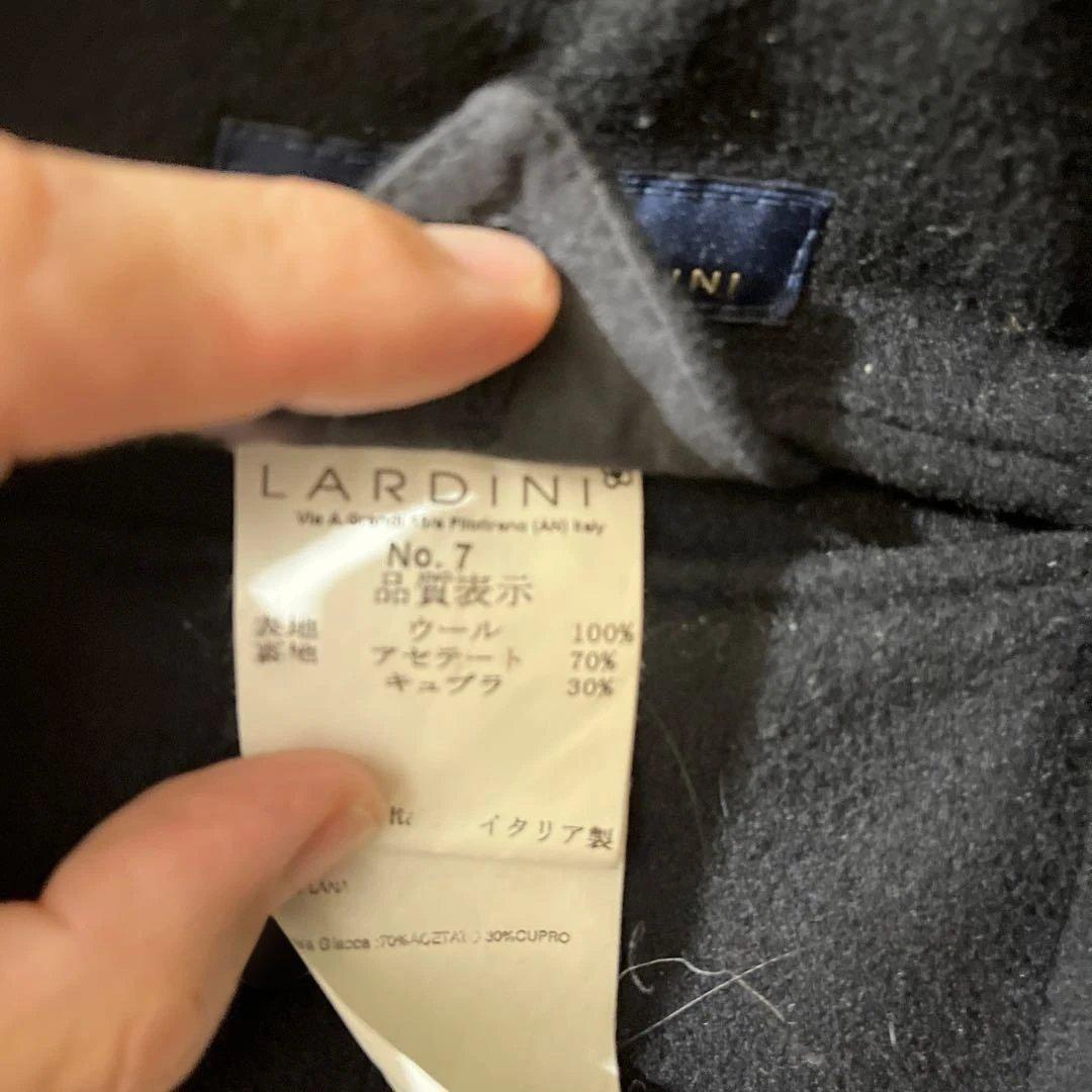 LARDINI ネイビー チェスターコート