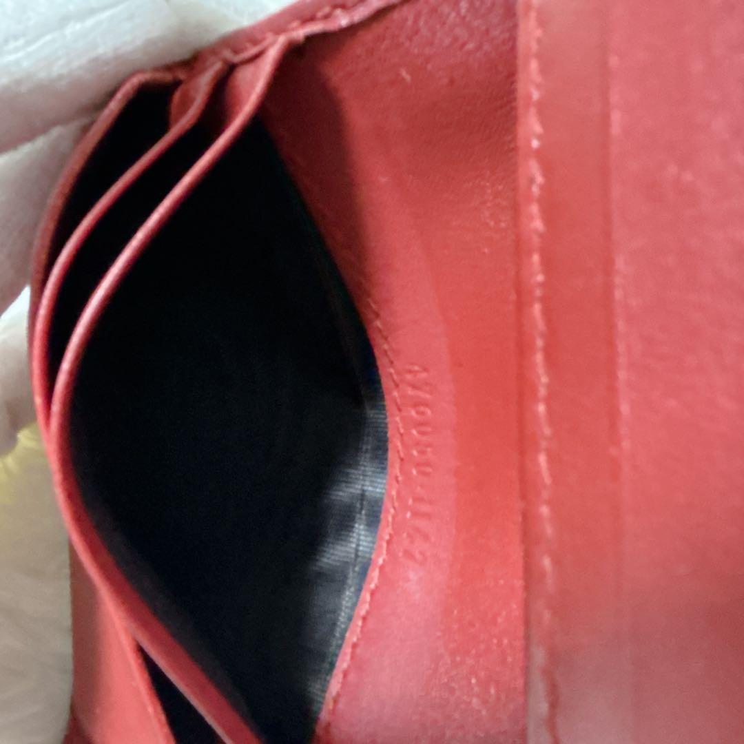 GUCCI ストーン抜けなし チェリー さくらんぼ 二つ折り財布 GG柄