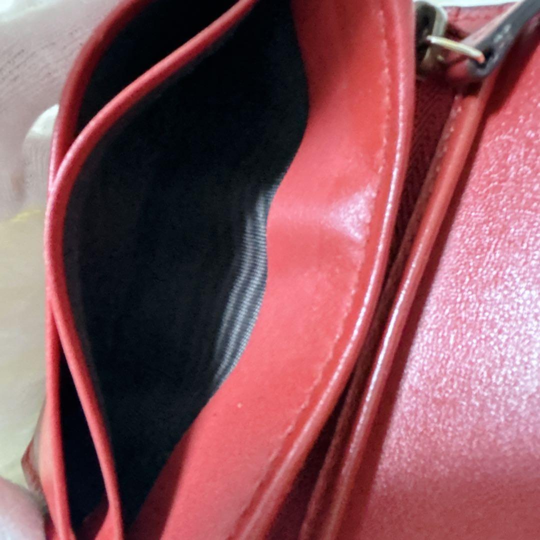 GUCCI ストーン抜けなし チェリー さくらんぼ 二つ折り財布 GG柄