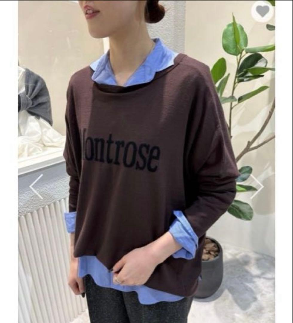 今季！新品タグ付き【CLOCHE】ロゴ2wayポンチョニットブラウンキャメル2点