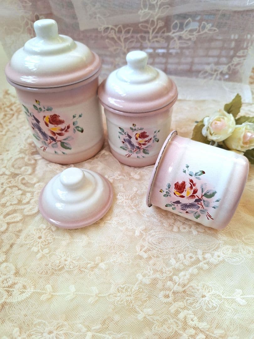 イマンプリンセスローズビードキャニスターS.M.L3個セット