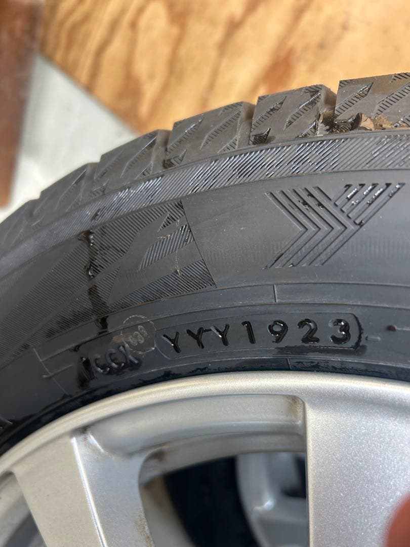 パッソ165/65R14 ヨコハマスタッドレス、アルミ、ナットセット　バリ溝