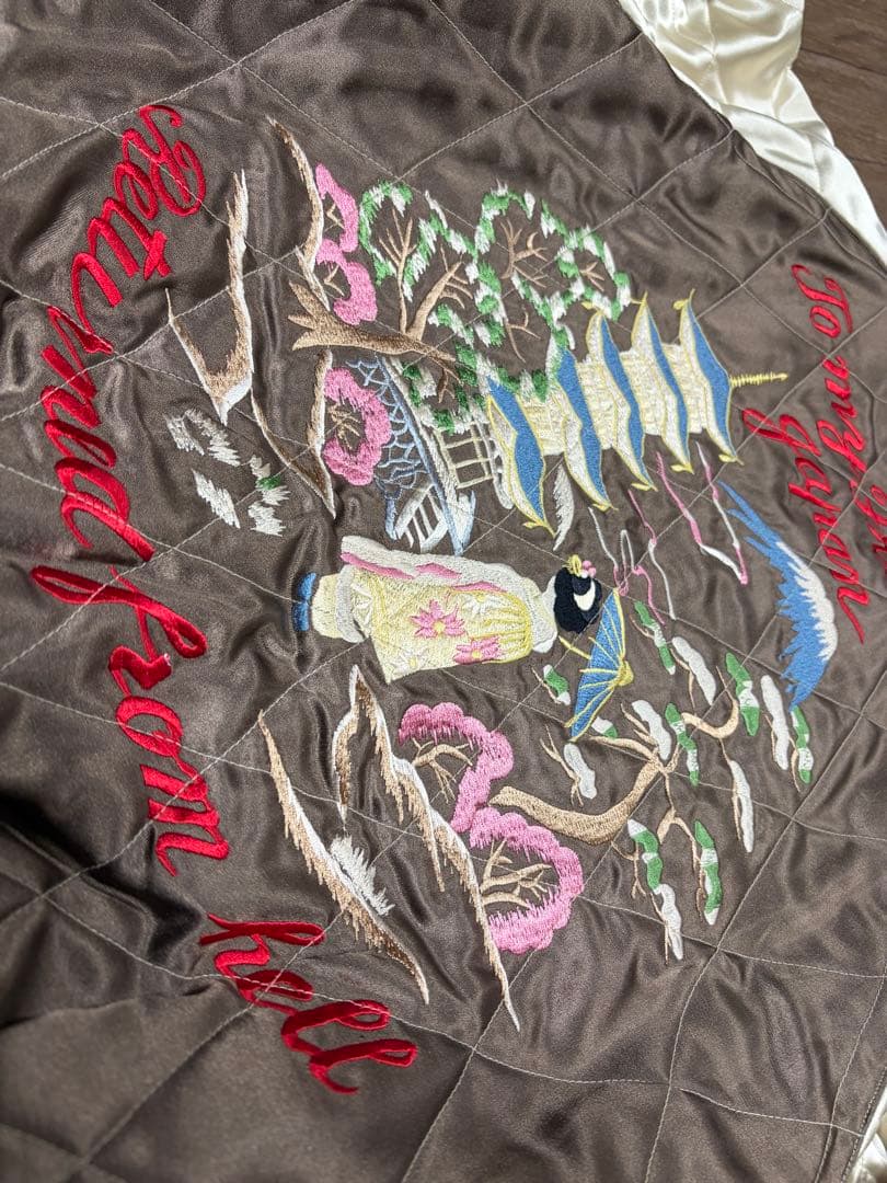 Mサイズ テーラー東洋 スカジャン 龍 和柄 リバーシブル M18426