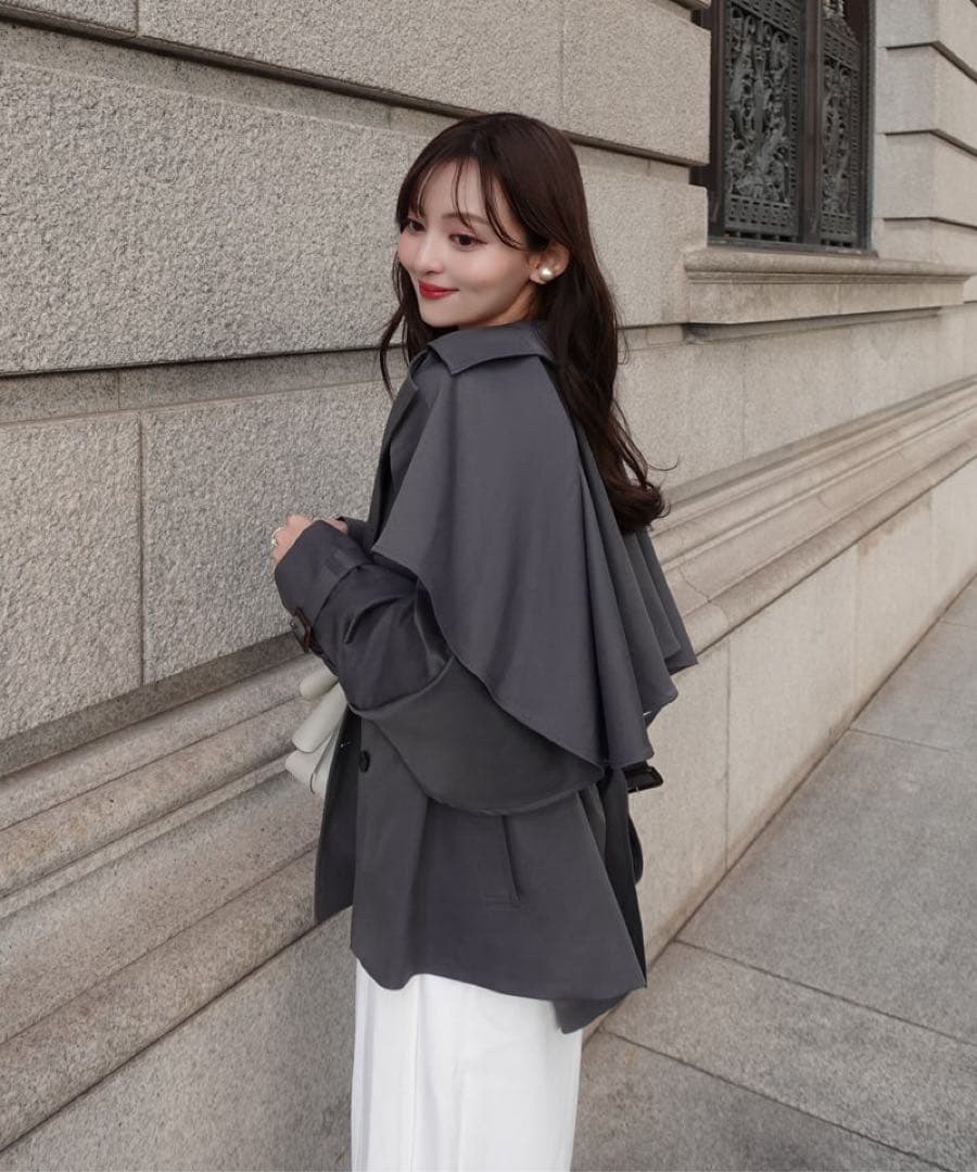 【ORGUE】Cape trench coat