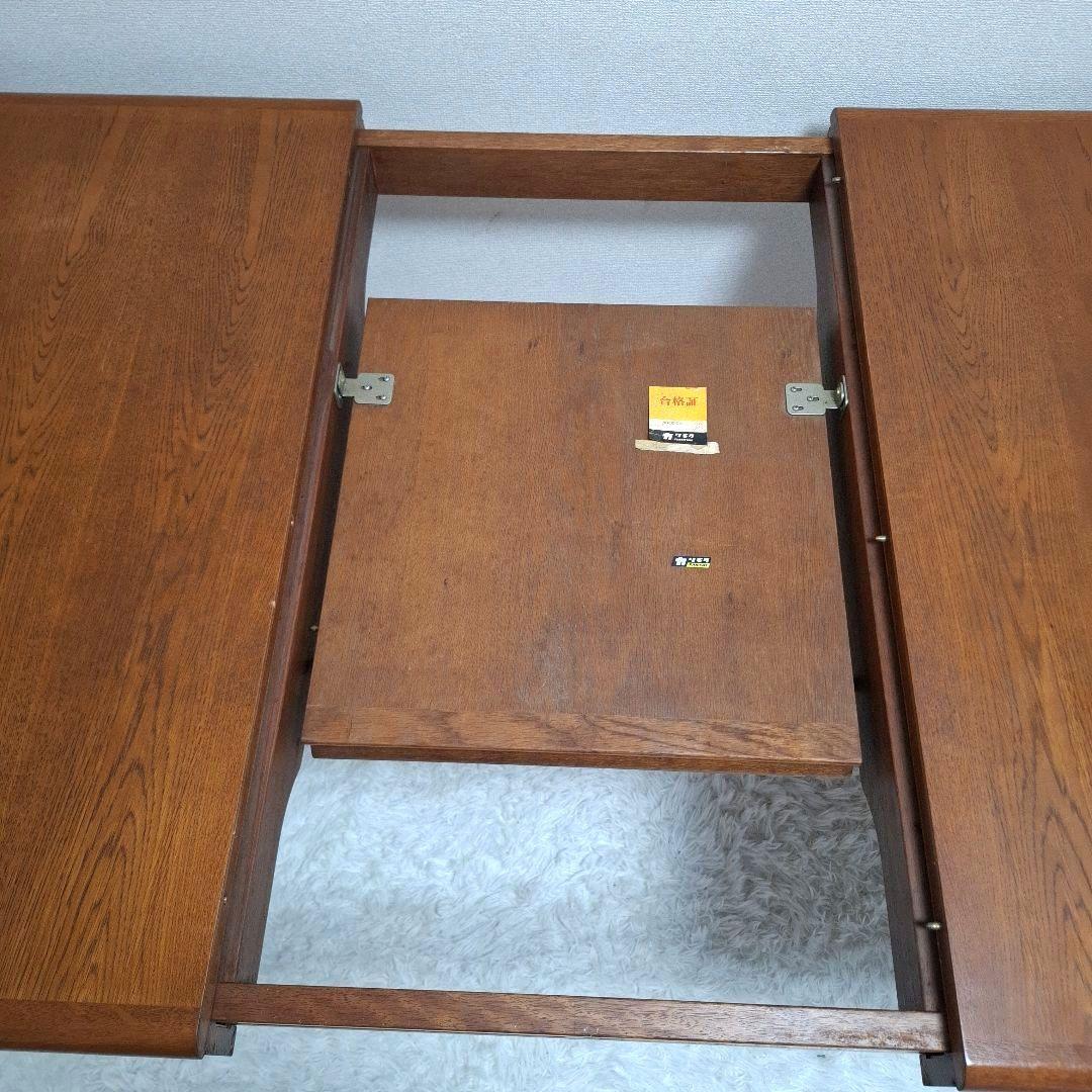 【状態良好】カリモク 伸縮 ダイニングテーブル エクステンションテーブル
