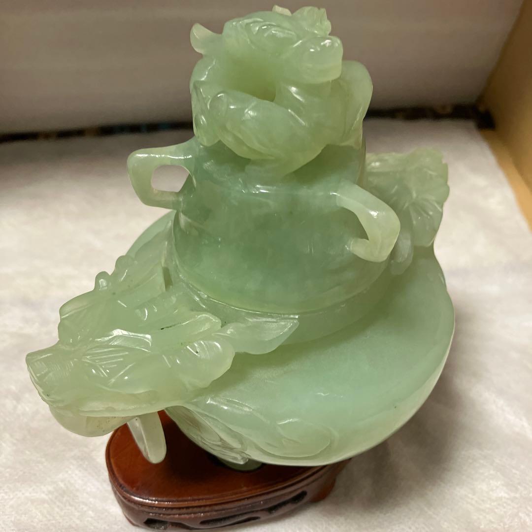 翡翠の香炉・中国翡翠工芸品専門店での購入品