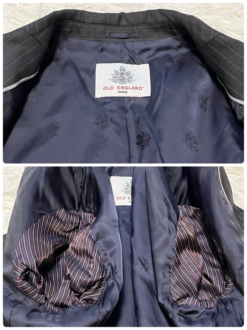 美品✨オールドイングランド ロロピアーナ スーツ ストライプ 3点セット