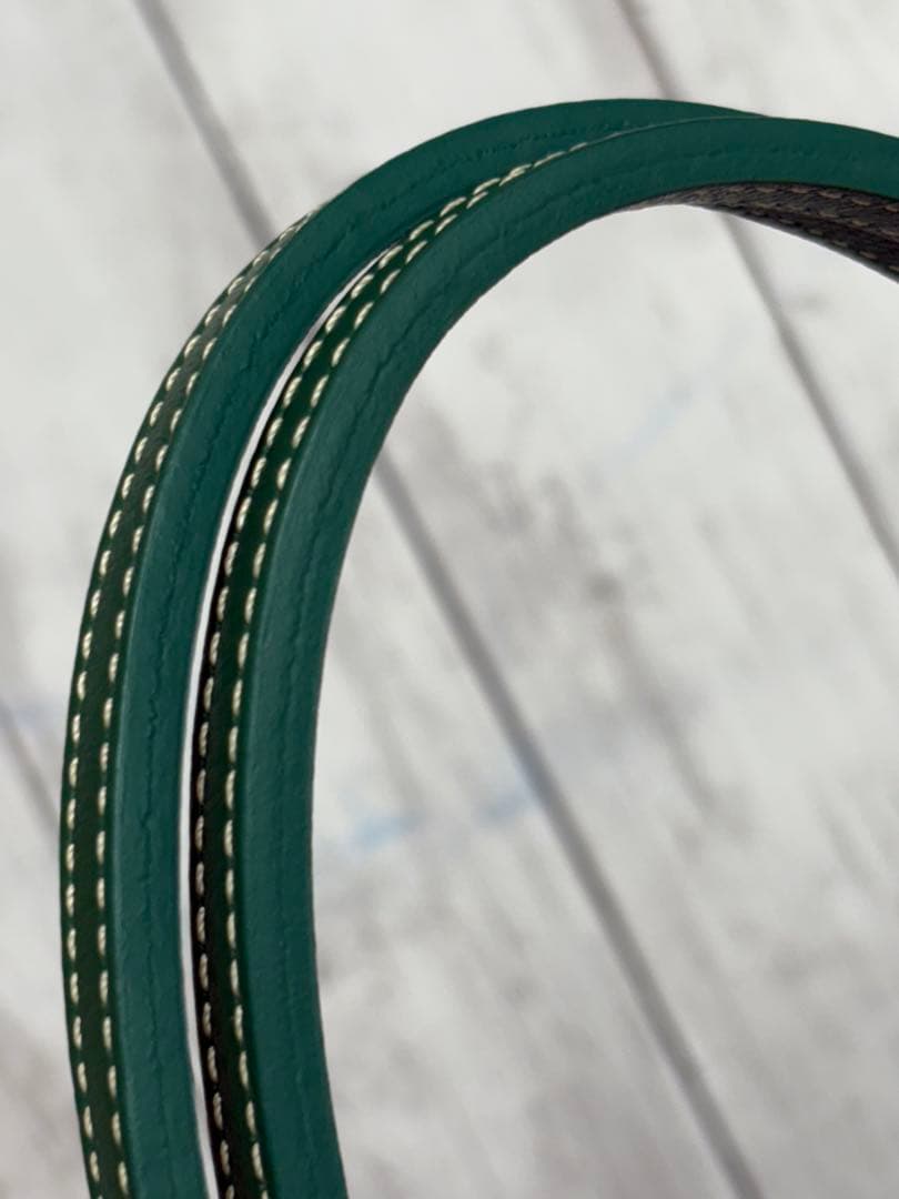 美品‼️ GOYARD ゴヤール　トートバッグ　サンルイPM　スヌーピー　グリーン