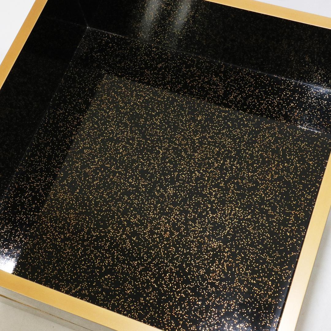 漆器　金蒔絵 花唐草 松竹梅 重箱　 塗師　鐵二　共箱 共布