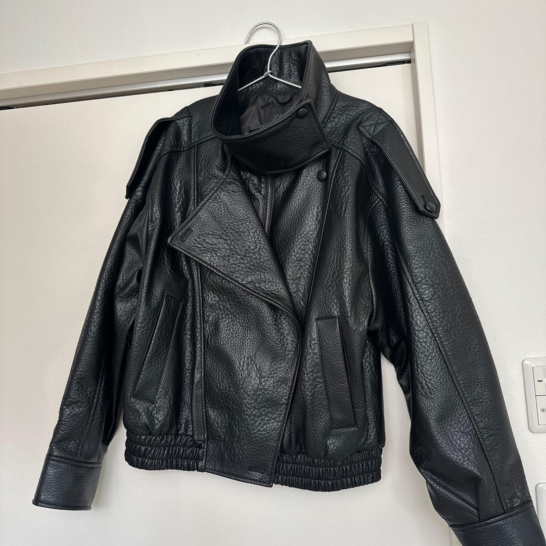 ZARA フェイクレザージャケット M 新品未使用 タグ付き 人気