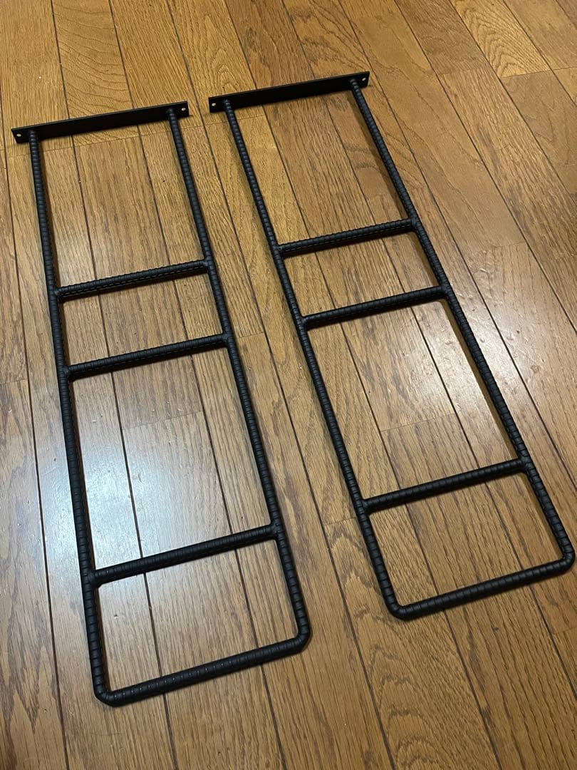 アイアン 天井吊り棚 ブラケット2本 高さ60cm アイアンシェルフ