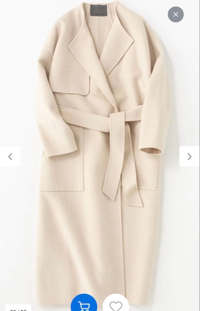 uncrave white リバーロングコート サイズ1