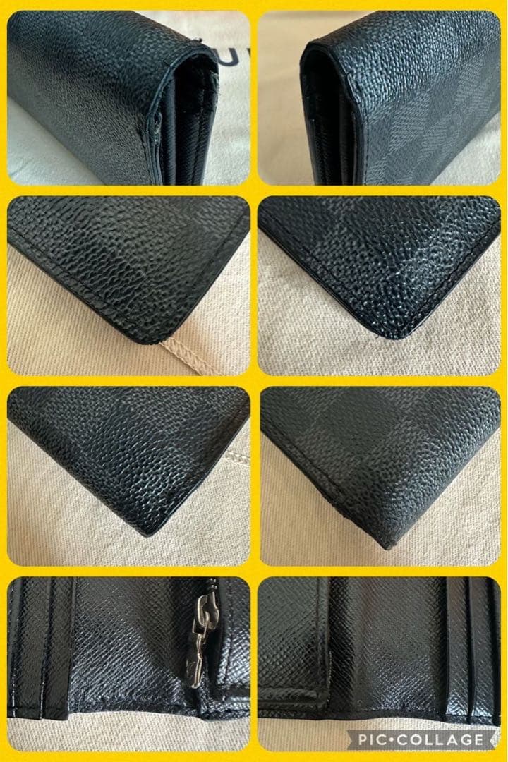 【超極上美品】ルイヴィトン ダミエ グラフィット ポルトフォイユ ブラザ 長財布