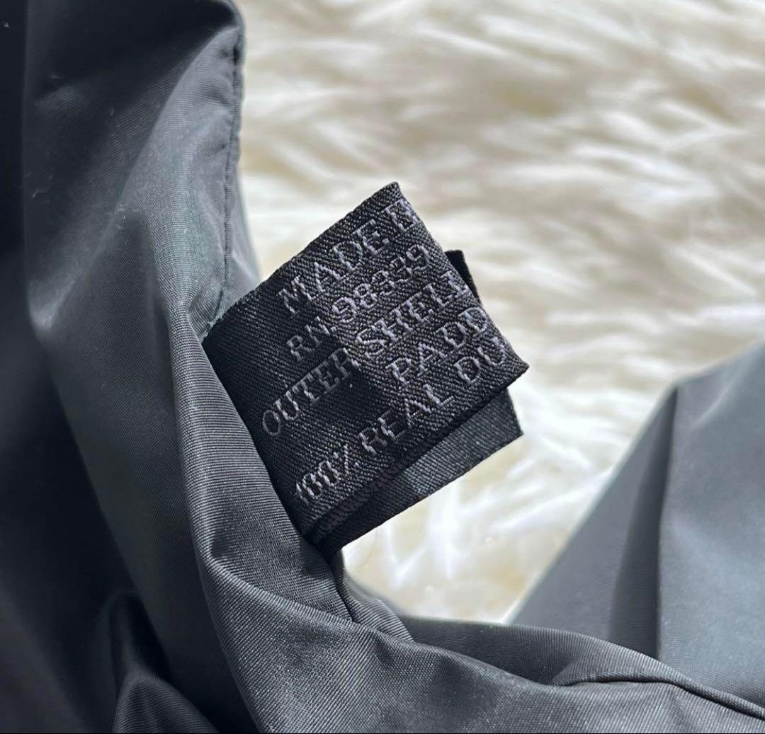 【美品】PRADA SPORT ナイロンダウンマフラー ブラック イタリア製