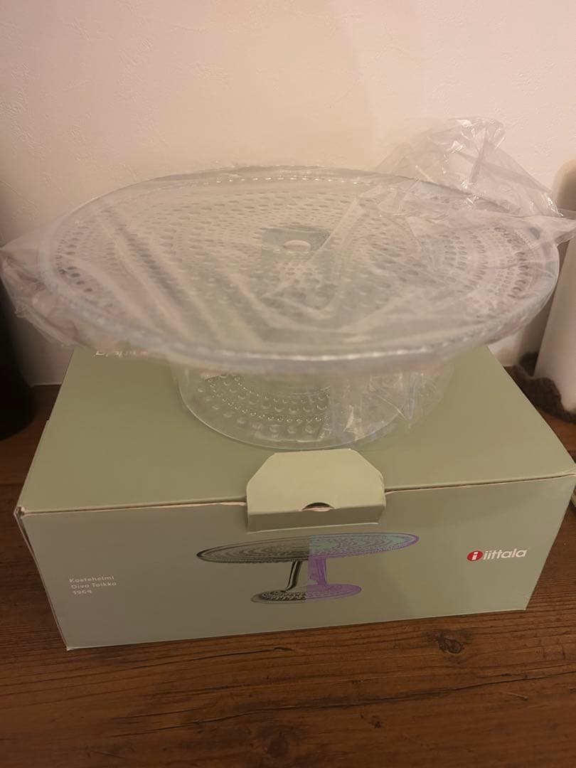 Kastehelmi ケーキスタンド 240mm クリア