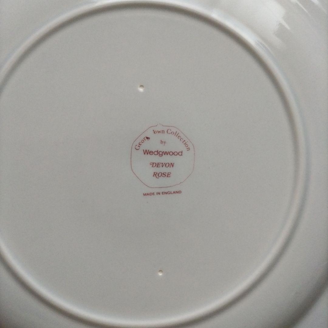 【美品】ウェッジウッド　デボンローズ／デヴォンローズ　ディナー皿　２枚　貫入あり