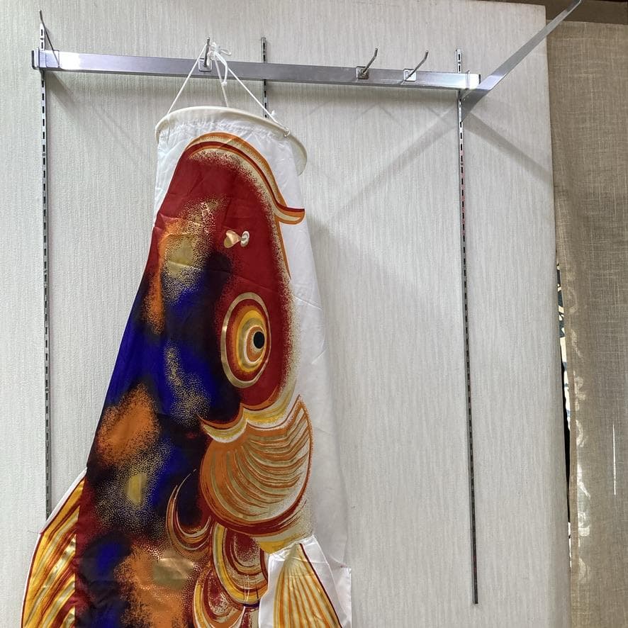 SKO105-2 山本寛斎デザイン　鯉のぼり３m単品　かぜいろ３m 　赤鯉