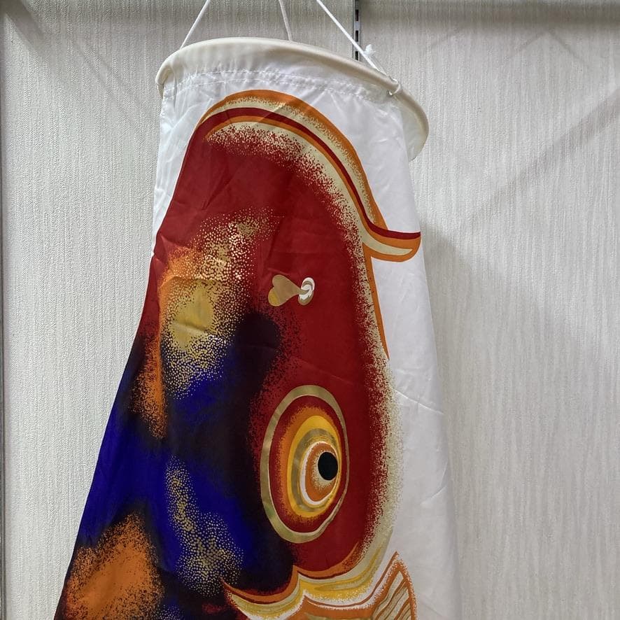 SKO105-2 山本寛斎デザイン　鯉のぼり３m単品　かぜいろ３m 　赤鯉