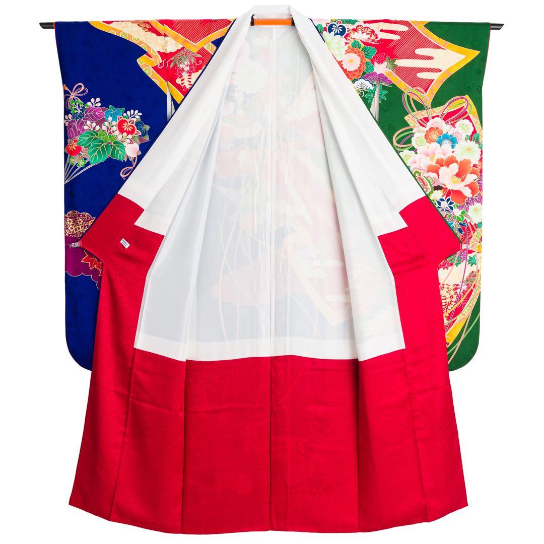 トールサイズ　振袖5点セット　フルセット　花絵巻と鳳凰　豪華刺繍