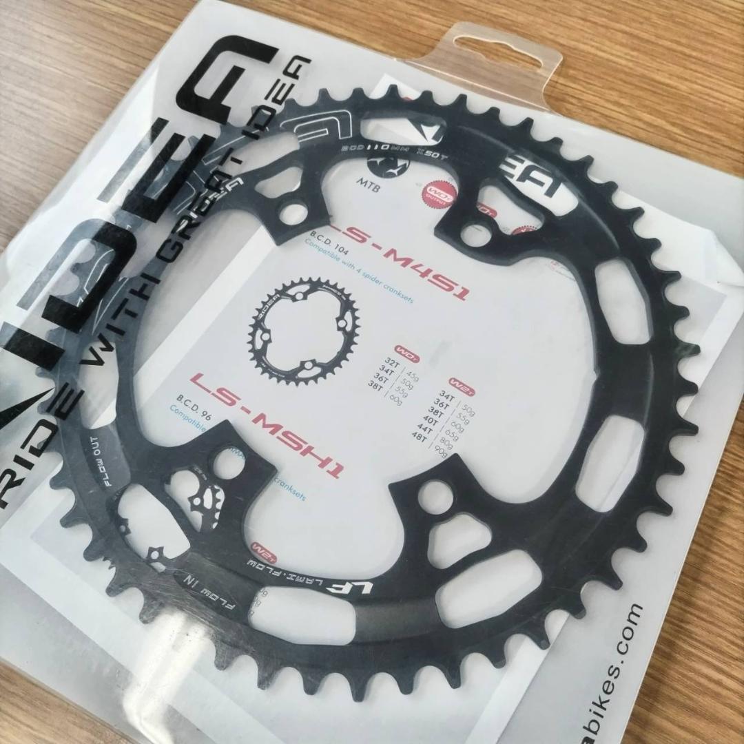 RIDEA チェーンリング BCD 110mm 4アーム 50T ナローワイド