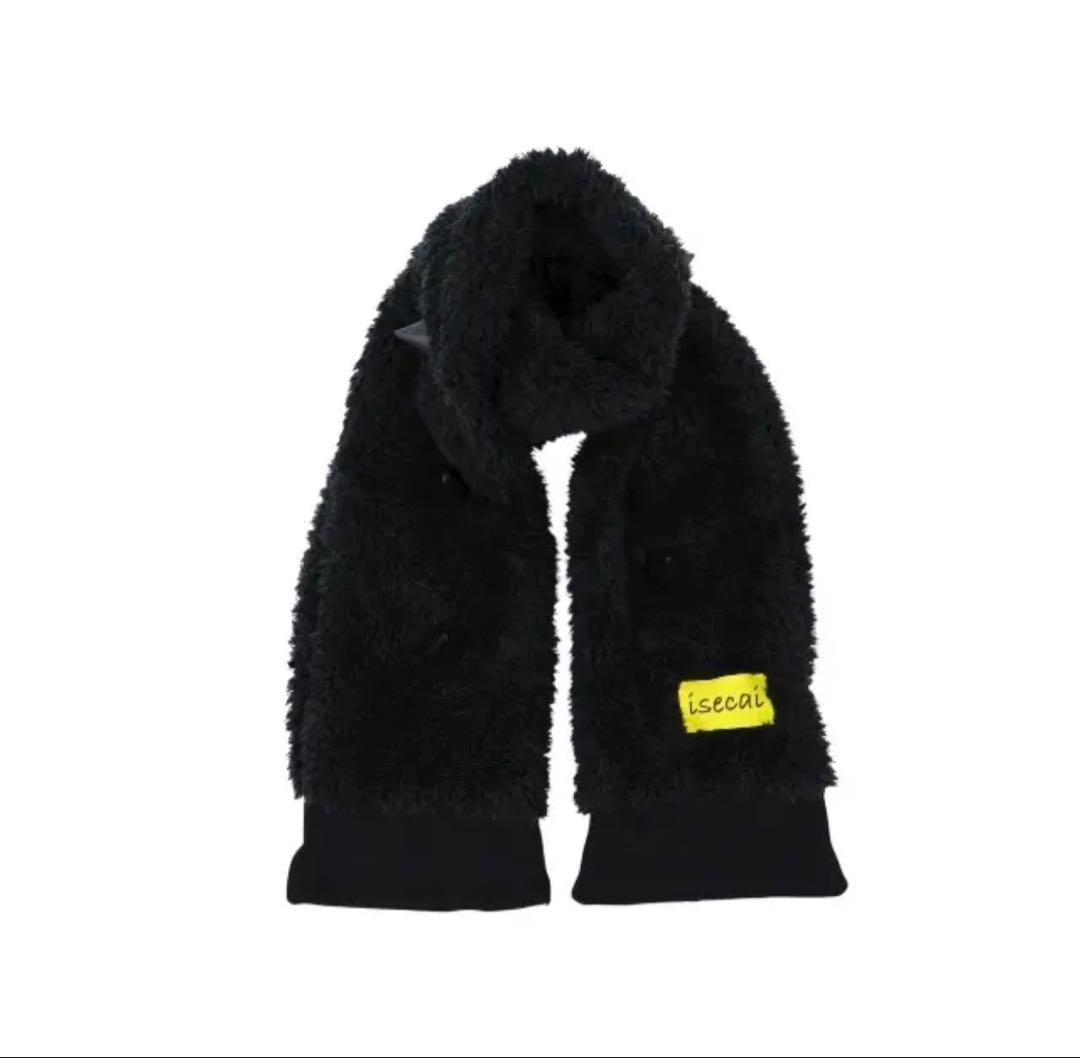 isecai　棘マフラー　フードなし　BLACK