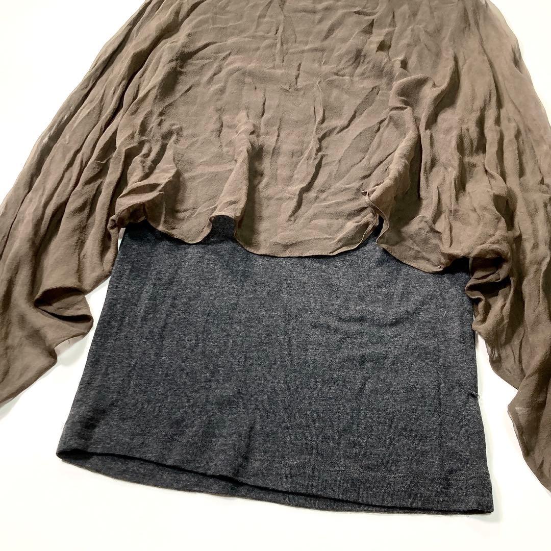 ブルネロクチネリ レイヤードトップス ニット シルク