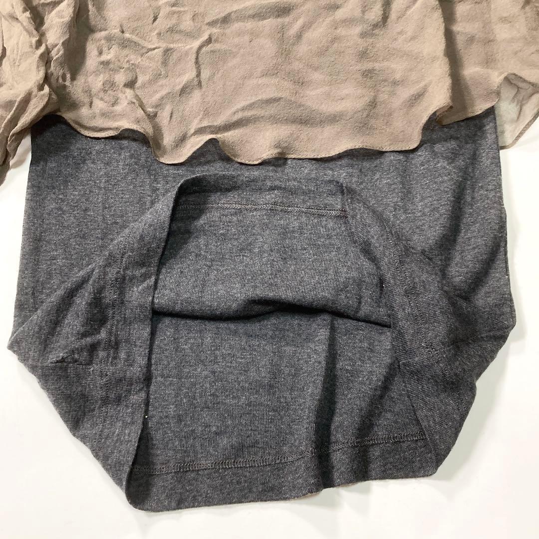 ブルネロクチネリ レイヤードトップス ニット シルク