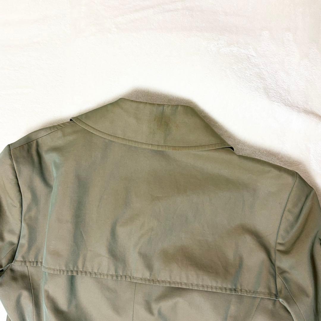 バーバリー　トレンチコート　ダブル　玉虫色　ノバチェック　レディース　オールド