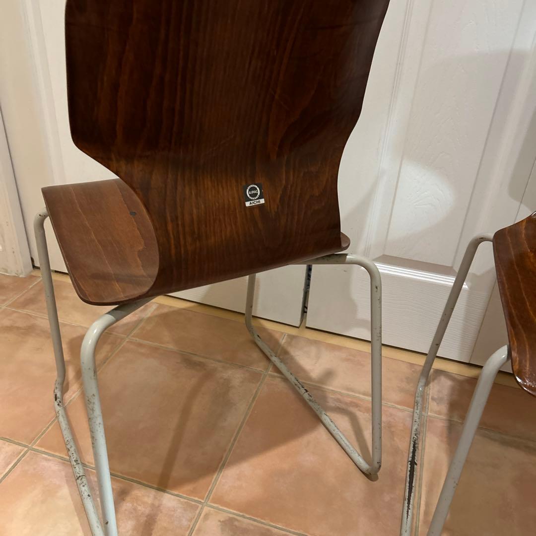 ★AICHI パグホルツ プライウッド PAGWOOD スタッキングチェア2脚