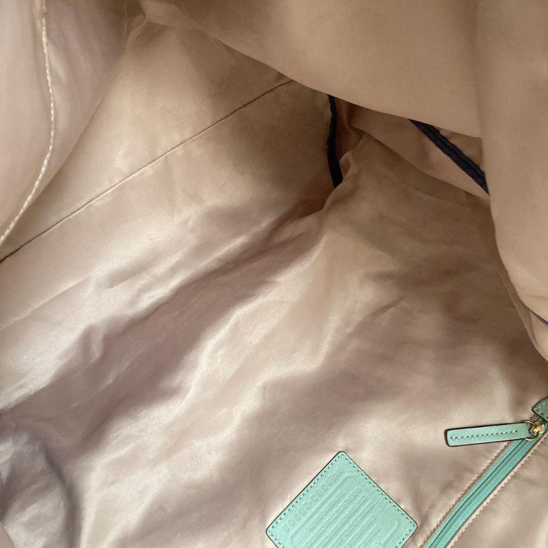 美品 COACH コーチ 特大 トート オレンジ ショルダーバッグ