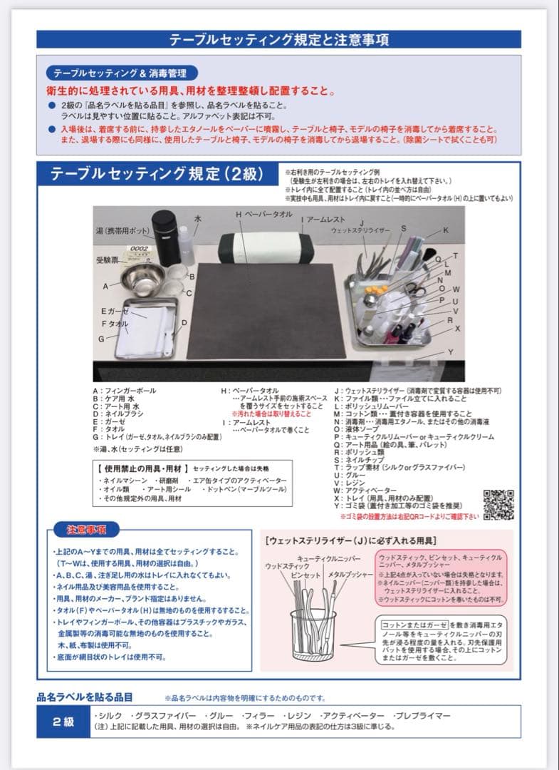 3月18日出品終了　ネイリスト検定3級　2級　セット　筆入とチップのおまけ付き