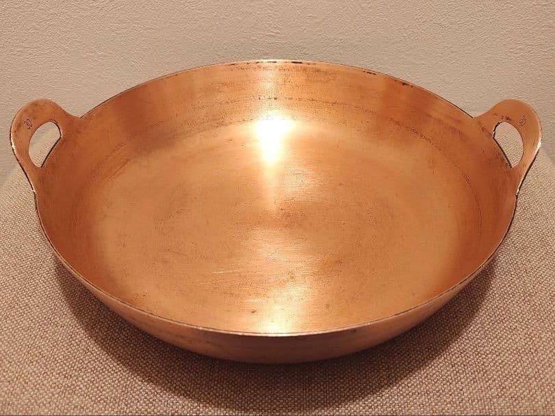 純銅製 業務用 天ぷら鍋 30cm 2mm厚 送料込み