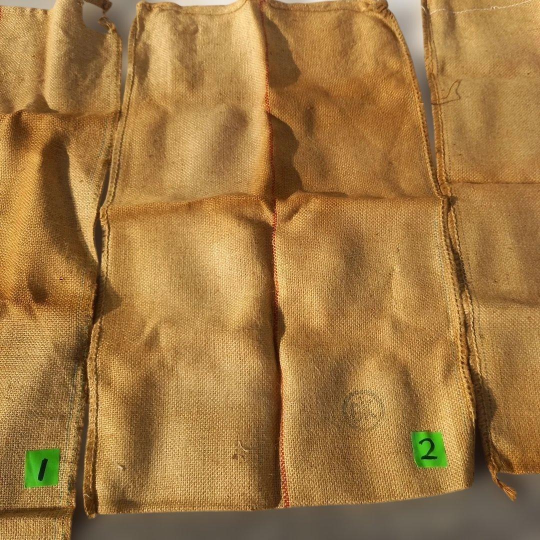 アンティーク　三交前株式会社 大豆用の麻袋 　3個セット