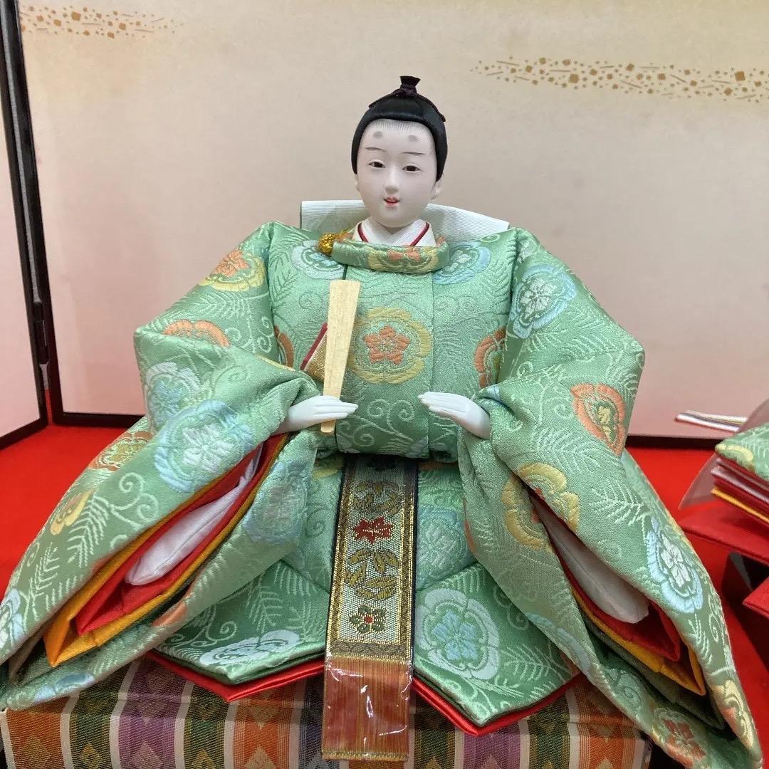 D4 三五親王のみ　可愛い色合いの衣裳　ピンク衣裳　ひな人形　雛飾り