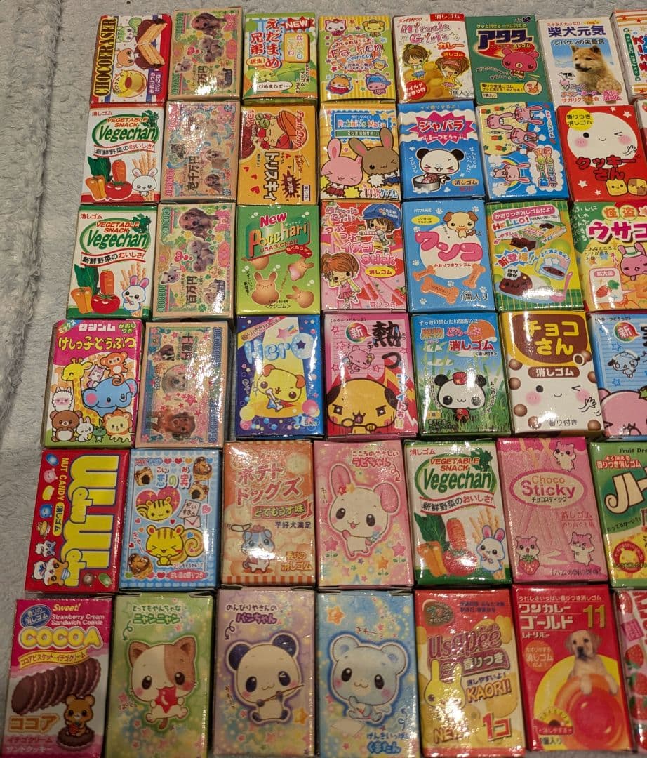 平成レトロ 当時物 お菓子 消しゴム 86個 まとめ売り
