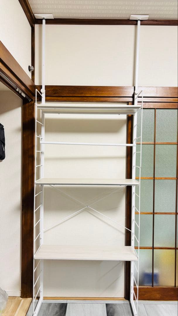 NITORI Nポルダ　幅80cm 棚板奥行き25.8cmホワイト壁面収納　棚