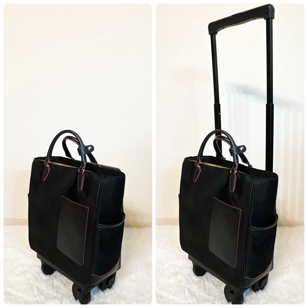 ✨極美品✨ スワニー キャリーバッグ D-598 リリーア ブラック 4輪