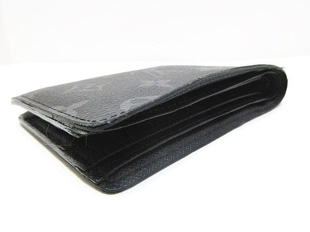 ● イニシャル入り ルイヴィトン エクリプス 二つ折り財布 札入れ メンズ