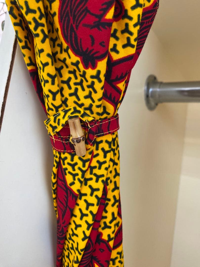 アフリカンファブリック　馬柄　日傘　ハンドメイド