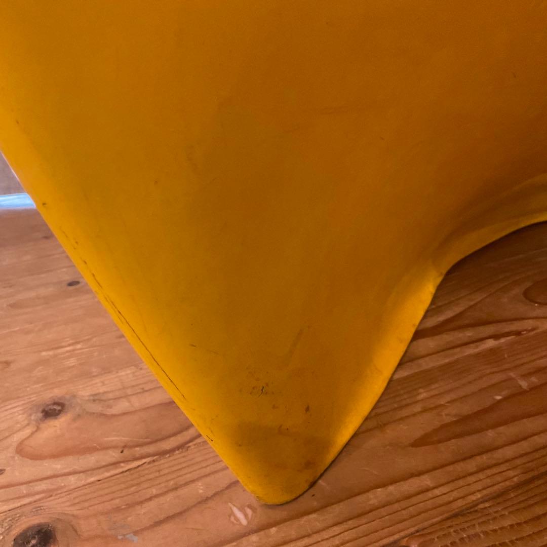 希少 パントンチェア クラシック リプロダクト？ 艶ありイエロー ビンテージ