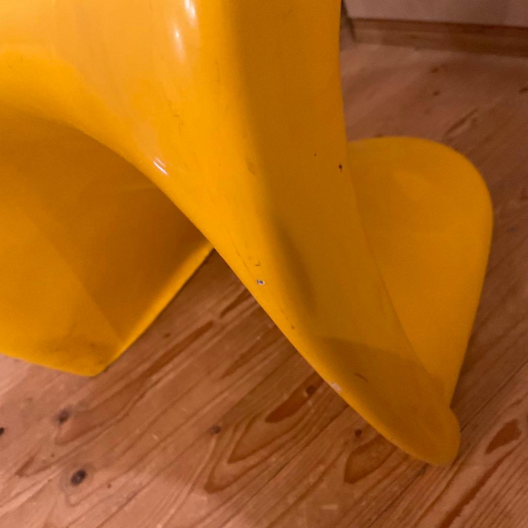 希少 パントンチェア クラシック リプロダクト？ 艶ありイエロー ビンテージ