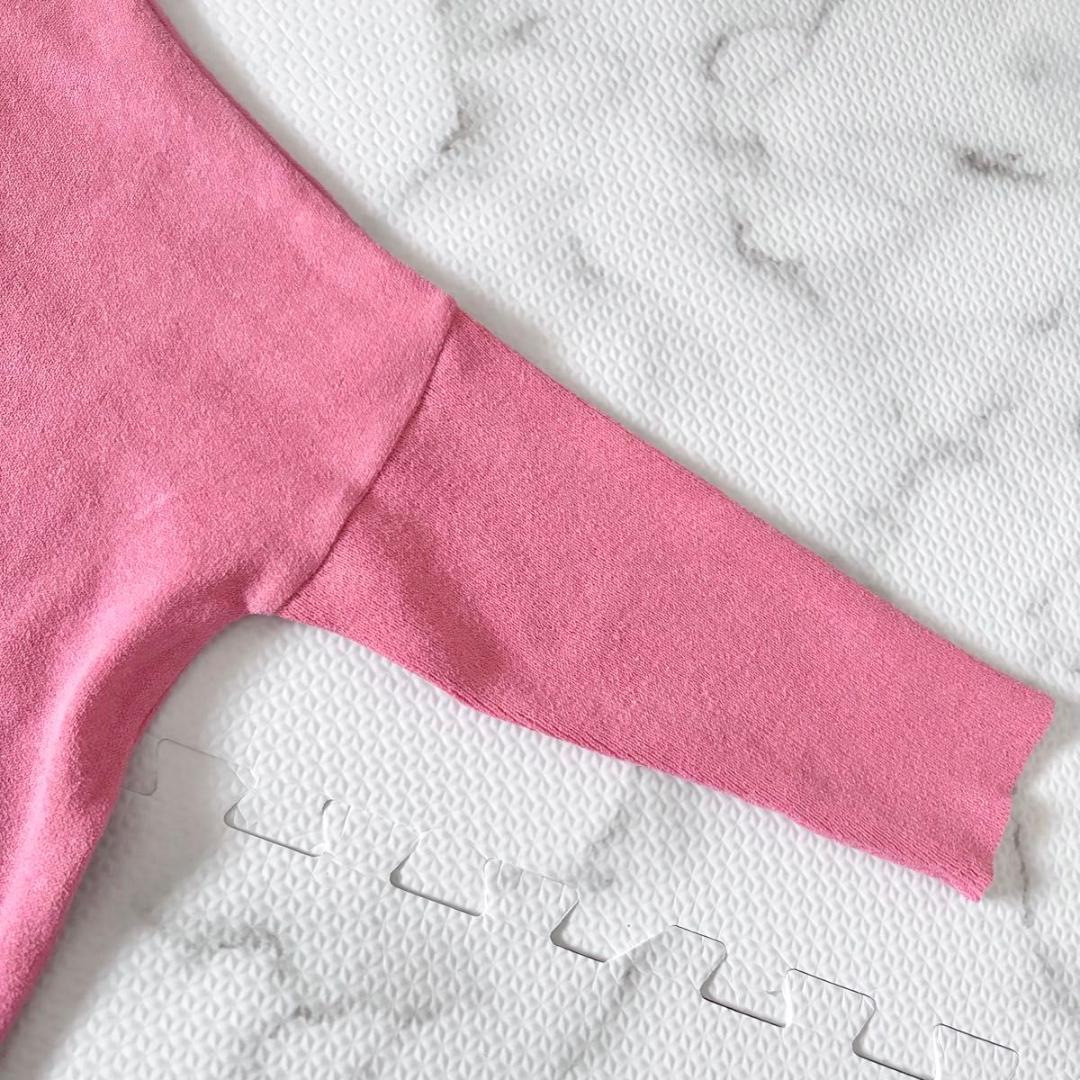 BEARDSLEY ギマBIGニット　ピンク　ビアズリー　洗える　長袖　ゆったり