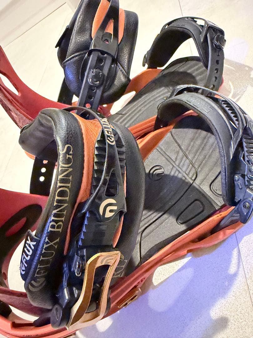 FLUX スノーボード ビンディング オレンジ/黒 M