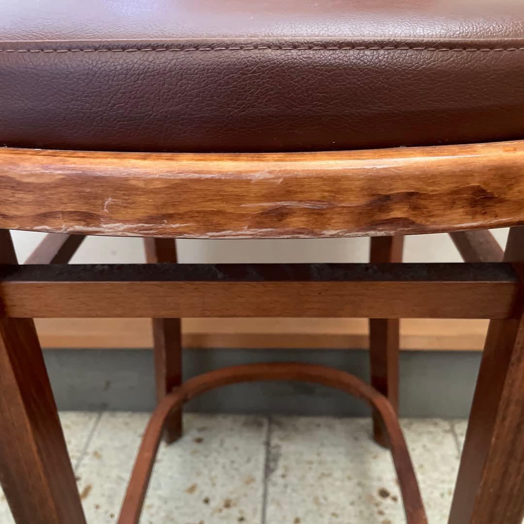 カウンターチェア　木製ハイチェア　1脚①