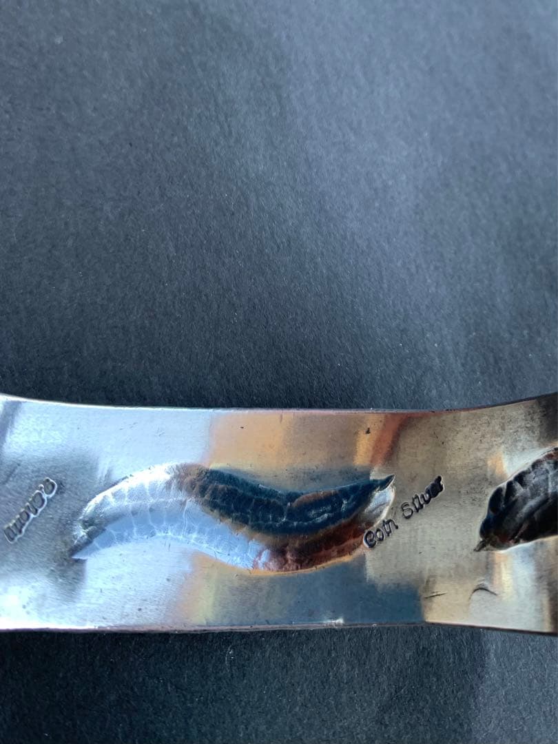 ナバホ最高峰　perry shorty シルバー　バングル